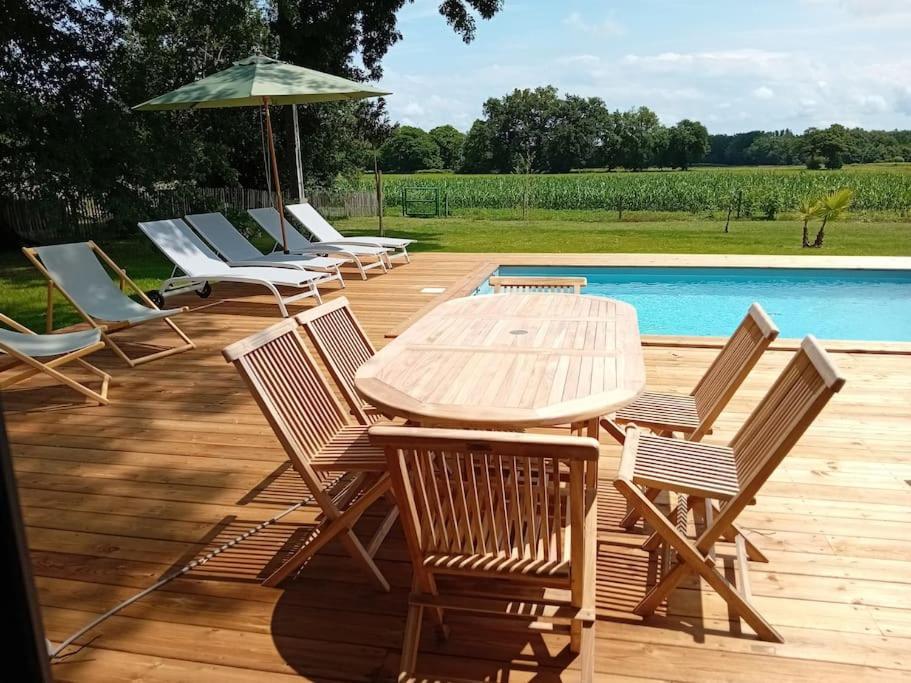Maison Neuve Avec Piscine Chauffee, 4 Kms De Contis Plage Saint-Julien-en-Born Εξωτερικό φωτογραφία